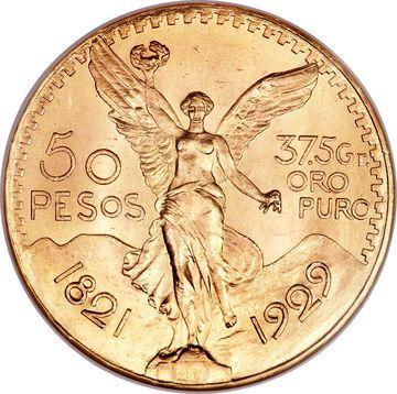 Pièce de 50 pesos mexicains | contenance en or fin 37,5 g